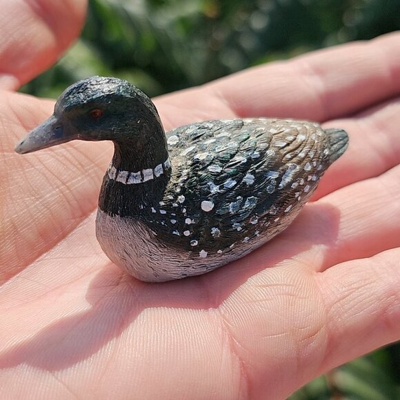 Duck Loon Figurines Resin Bird Decor Painted Animals Mallard Desk Decor - Picture 8 of 16